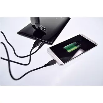 Solight LED asztali lámpa szabályozható, 12W, fényhőmérséklet választható, USB, fekete fényű Solight LED asztali lámpa szabályozható, 12W, fényhőmérséklet választható, USB, fekete fényű