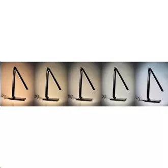Solight LED asztali lámpa szabályozható, 12W, fényhőmérséklet választható, USB, fekete fényű Solight LED asztali lámpa szabályozható, 12W, fényhőmérséklet választható, USB, fekete fényű