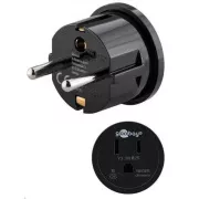 Goobay Travel adapter USA / Japán készülékekhez és töltőkhöz európai csatlakozóval
