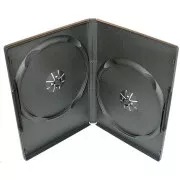 OEM doboz 2 DVD-hez, vékony 9 mm-es fekete (100 db-os csomag)