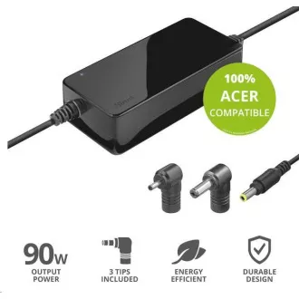 TRUST MAXO hálózati adapter ACER 90W-os laptopokhoz, beleértve. terminálok