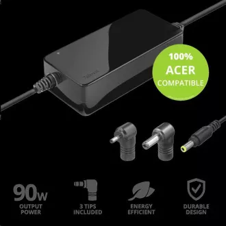 TRUST MAXO hálózati adapter ACER 90W-os laptopokhoz, beleértve. terminálok