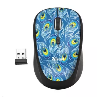 TRUST Yvi Wireless Mouse - páva TRUST Yvi Wireless Mouse - páva