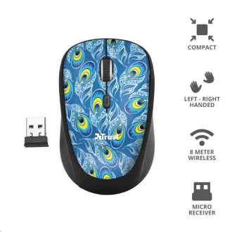 TRUST Yvi Wireless Mouse - páva TRUST Yvi Wireless Mouse - páva