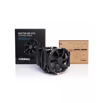 NOCTUA CPU hűtő NH-D15 chromax.black, 2x 140mm, LGA1851, AM5, fekete, fekete NOCTUA CPU hűtő NH-D15 chromax.black, 2x 140mm, LGA1851, AM5, fekete, fekete