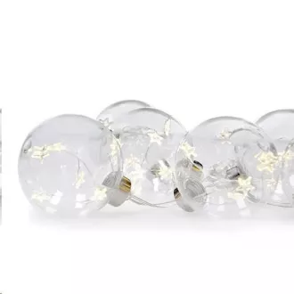 Solight LED karácsonyi golyó készlet csillagokkal, mérete 8cm, 6db, 30LED, időzítő, teszter, 3xAA Solight LED karácsonyi golyó készlet csillagokkal, mérete 8cm, 6db, 30LED, időzítő, teszter, 3xAA