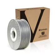 VERBATIM 3D nyomtatószálas ABS 1,75 mm, 404 m, 1 kg ezüst / fémszürke (OLD PN 55016)