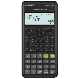 CASIO számológép FX 82ES PLUS 2E, fekete, iskolai, tízjegyű