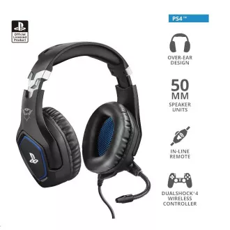 TRUST GXT 488 Forze PS4 Gaming Headset - Sony Licensed - fekete