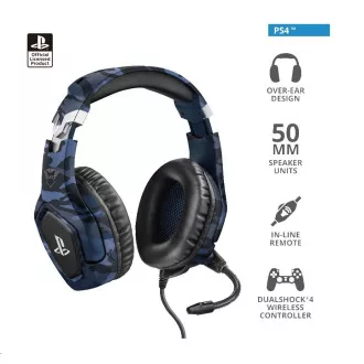 TRUST GXT 488 Forze-B PS4 Gaming Headset - Sony Licensed - kék