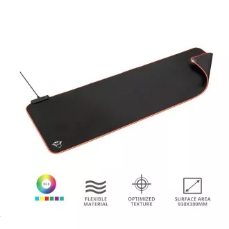 TRUST egérpad GXT 764 Glide-Flex XXL RGB megvilágítású, rugalmas egérpad