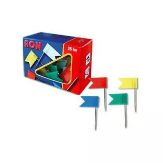 Pins Ron 434 térkép zászló szín 25db
