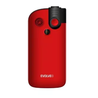 EVOLVEO EasyPhone FM mobiltelefon időseknek töltőállvánnyal (piros színű)