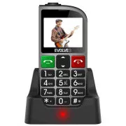 EVOLVEO EasyPhone FM mobiltelefon időseknek töltőállvánnyal (ezüst színű)