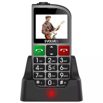 EVOLVEO EasyPhone FM mobiltelefon időseknek töltőállvánnyal (ezüst színű) EVOLVEO EasyPhone FM mobiltelefon időseknek töltőállvánnyal (ezüst színű)