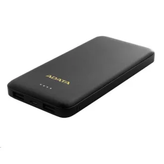 ADATA PowerBank AT10000 - külső akkumulátor mobilhoz/tablethez 10000mAh, fekete színű ADATA PowerBank AT10000 - külső akkumulátor mobilhoz/tablethez 10000mAh, fekete színű