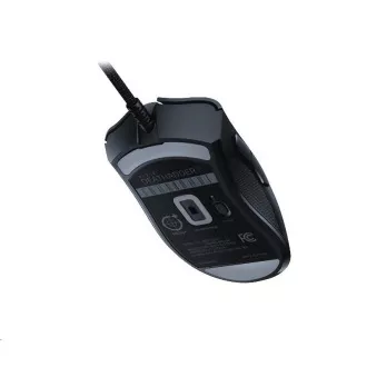 RAZER egér DeathAdder V2, optikai, 20 000 dpi felbontás, USB, hibrid felhőtárhely és integrált memória, RGB