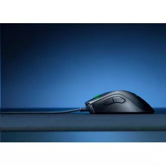 RAZER egér DeathAdder V2, optikai, 20 000 dpi felbontás, USB, hibrid felhőtárhely és integrált memória, RGB