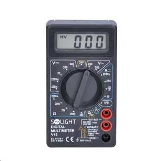 Solight multiméter, max. AC 500V, max. DC 500V / 10A, diódateszt, hangjelzés Solight multiméter, max. AC 500V, max. DC 500V / 10A, diódateszt, hangjelzés