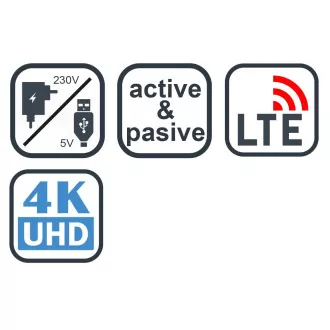 EVOLVEO Xany 5 LTE, 230/5V, aktív szobaantenna DAB /DVB-T2, LTE-szűrő