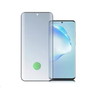 4smarts edzett üveg UltraSonix Samsung Galaxy S20+ készülékhez, fekete