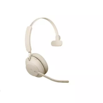 Jabra headset állvánnyal Evolve2 65, Link 380c MS, mono, bézs - Felbontott Jabra headset állvánnyal Evolve2 65, Link 380c MS, mono, bézs - Felbontott
