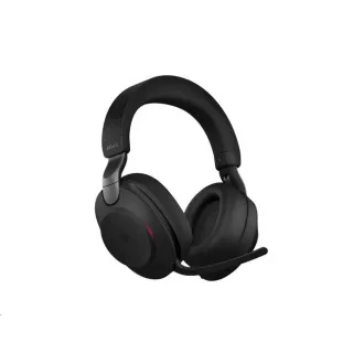 Jabra headset állvánnyal Evolve2 85, Link 380c MS, sztereó, fekete
