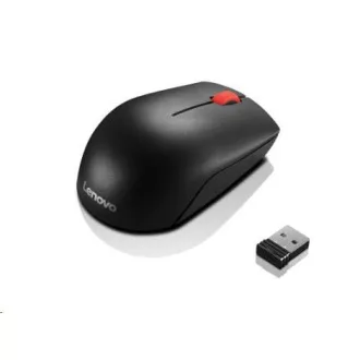 LENOVO vezeték nélküli egér Essential kompakt vezeték nélküli egér - 1000 DPI, optikai, USB, 3 gomb, fekete LENOVO vezeték nélküli egér Essential kompakt vezeték nélküli egér - 1000 DPI, optikai, USB, 3 gomb, fekete