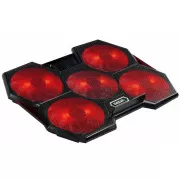 EVOLVEO Ania 14, laptop hűtőállvány, piros háttérvilágítás