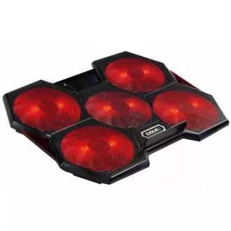 EVOLVEO Ania 14, laptop hűtőállvány, piros háttérvilágítás