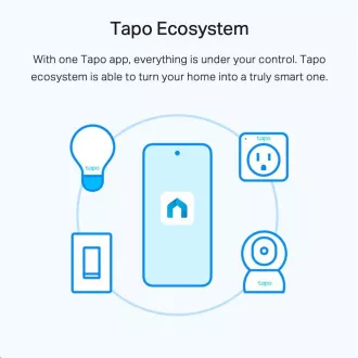 TP-Link Tapo L510E Smart WiFi dimmelhető LED izzó (fehér, 2700K, 806lm, 2, 4GHz, E27)
