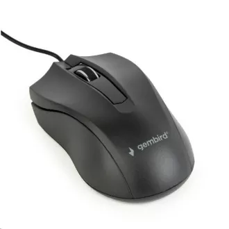 GEMBIRD egér MUS-3B-01, vezetékes, optikai, 1000 dpi, USB, fekete
