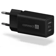 CONNECT IT Fast PD Charge töltőadapter 1 × USB-C, 18 W PD, fekete