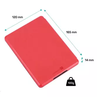 CONNECT IT tok Amazon New Kindle 2019-hez (10. generáció), piros