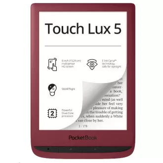 POCKETBOOK 628 Touch Lux 5 - Rubinvörös