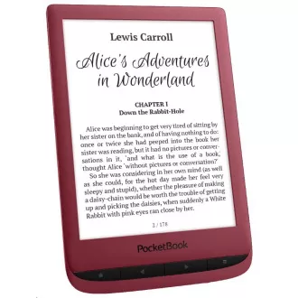 POCKETBOOK 628 Touch Lux 5 - Rubinvörös