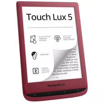 POCKETBOOK 628 Touch Lux 5 - Rubinvörös
