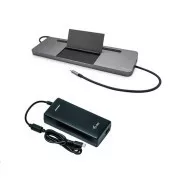 i-tec USB-C fém ergonomikus 4K 3x Display dokkolóállomás, Power Delivery 85 W   i-tec univerzális töltő 112 W