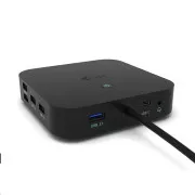 tec USB-C kétkijelzős dokkolóállomás, 100 W-os tápellátás