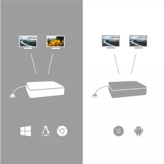tec USB-C kétkijelzős dokkolóállomás, 100 W-os tápellátás tec USB-C kétkijelzős dokkolóállomás, 100 W-os tápellátás