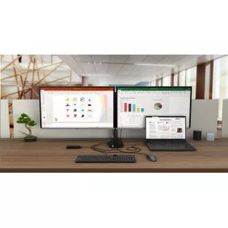 tec USB-C kétkijelzős dokkolóállomás, 100 W-os tápellátás tec USB-C kétkijelzős dokkolóállomás, 100 W-os tápellátás