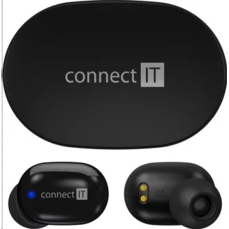 CONNECT IT True Wireless SensorTouch fülbe helyezhető fejhallgató mikrofonnal, fekete
