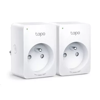 TP-Link Tapo P100 (2 db) intelligens WiFi mini konnektor (2300W, 10A, 2, 4 GHz, BT)