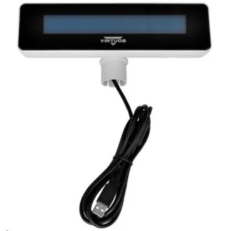 Virtuos ügyfélkijelző Virtuos FL-2025MB 2x20, USB, fehér