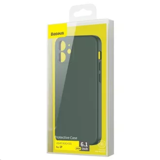 Baseus folyékony szilikagél védőtok Apple iPhone 12 6.1 '' sötétzöld telefonhoz Baseus folyékony szilikagél védőtok Apple iPhone 12 6.1 '' sötétzöld telefonhoz