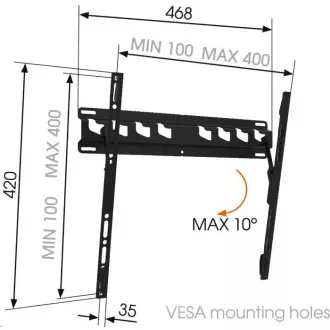 Vogel's MA3010 - TV-tartó M billenővel