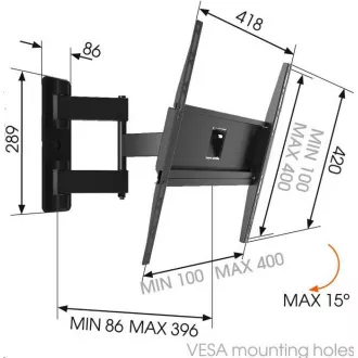 Vogel's MA3040 - TV-kar 3 csukló S