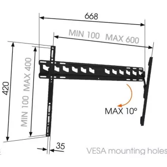 Vogel's MA4010 - TV tartó, billenő L