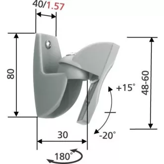 Vogel's VLB500 B - univerzális hangszórótartó 5 kg-ig, fekete