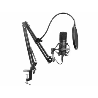 Sandberg mikrofon készlet streaminghez, USB, fekete